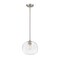 Z-Lite Harmony 1 Light Pendant, Brushed Nickel & Clear 486P10-BN - alternate 1